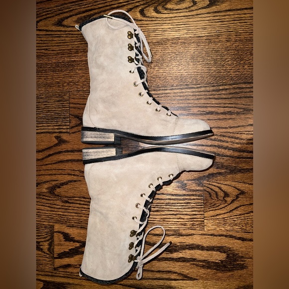 Suede Lace Up Boots - Picture 5 of 10